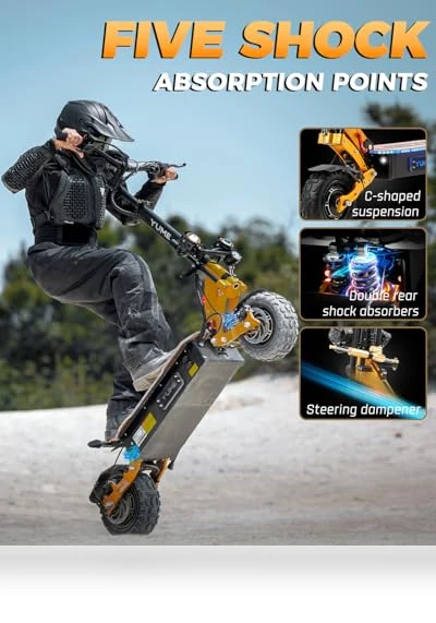 Electric Scooter with C-Shaped Absorber — Electric Self-Balancing Scooters, M YUME SCOOTER