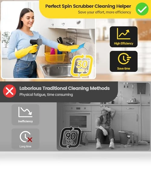 Electric Spin Scrubber — Cordless Vacuums & Sweepers, StarVal