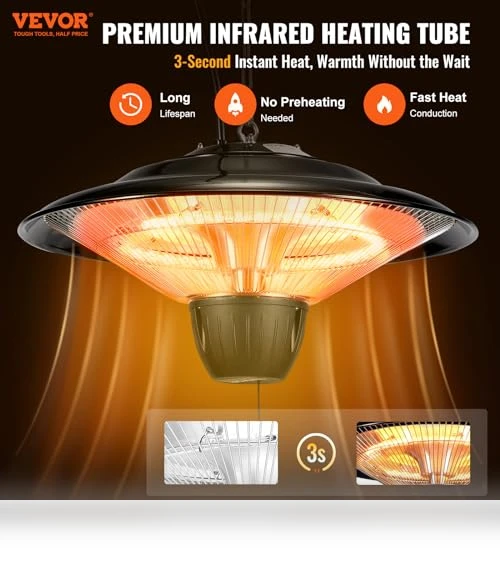 Hanging Patio Heater — Patio Heaters, VEVOR