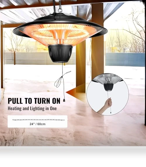 Hanging Patio Heater — Patio Heaters, VEVOR