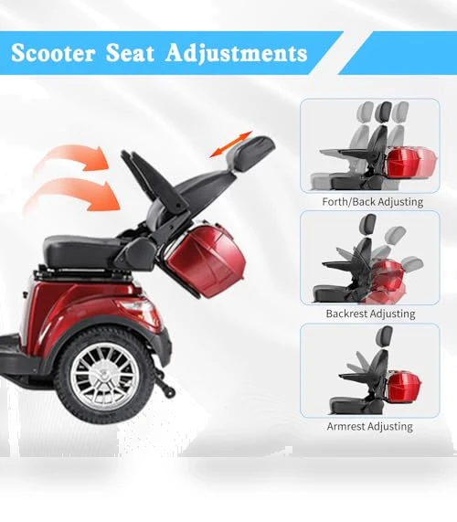 Heavy-Duty 4 Wheel Mobility Scooter — Mobility Scooters, Dvsripa