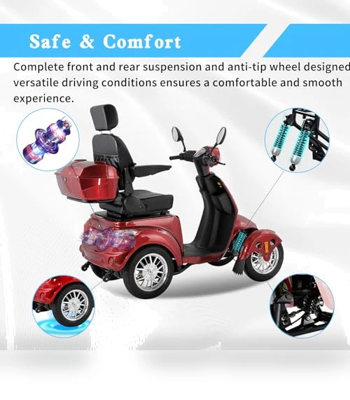Heavy-Duty 4 Wheel Mobility Scooter — Mobility Scooters, Dvsripa