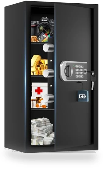 Large Fireproof Safe Box — Wall Safes, FOWORE