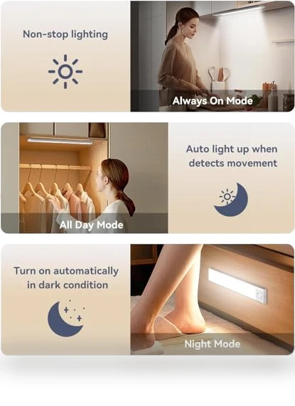 LED Motion Sensor Light Indoor — Under-Cabinet Lights, DiDiSky