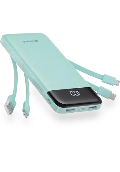 Portable Charger with Built in Cables — Chargers, Charmast