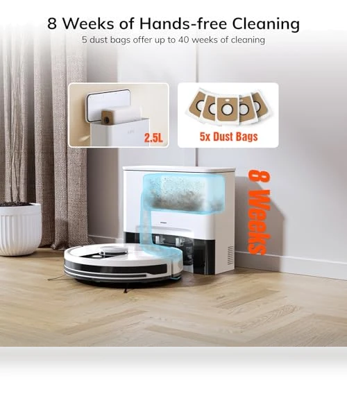 Robot Vacuum and Mop Combo with Self Emptying Station — Smart Cleaning Robots, ILIFE