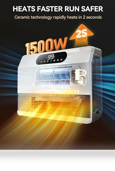 Smart Wall Heater — Portable Heating Solutions, GiveBest