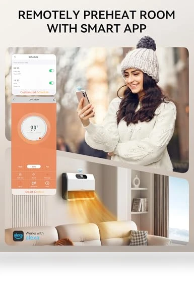 Smart Wall Heater — Portable Heating Solutions, GiveBest