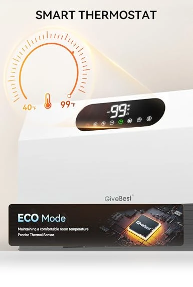 Smart Wall Heater — Portable Heating Solutions, GiveBest