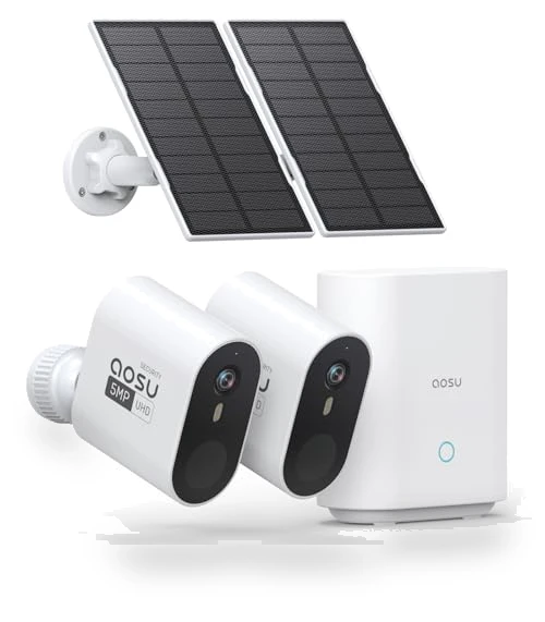 Solar Security Cameras Wireless Outdoor — Security Cameras, AOSU