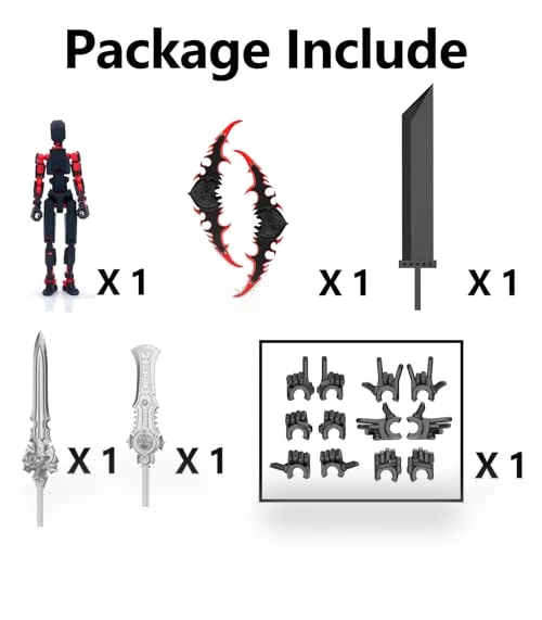 Titan 13 Robot Dummy Action Figure Set — Collectible Statues, Qoopower
