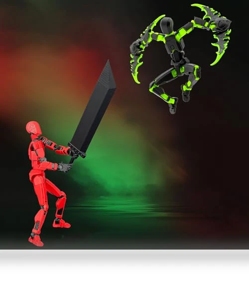 Titan 13 Robot Dummy Action Figure Set — Collectible Statues, Qoopower