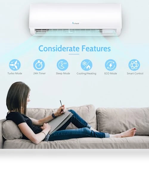 Wifi Enabled Mini Split Air Conditioner & Heater — Split-System, ACHAZEL