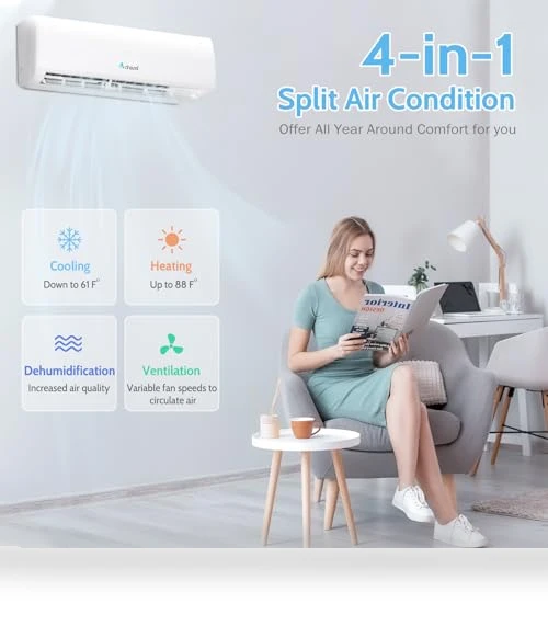 Wifi Enabled Mini Split Air Conditioner & Heater — Split-System, ACHAZEL