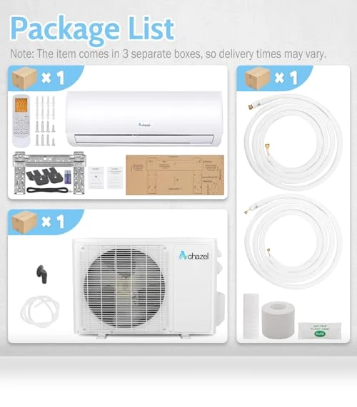 Wifi Enabled Mini Split Air Conditioner & Heater — Split-System, ACHAZEL