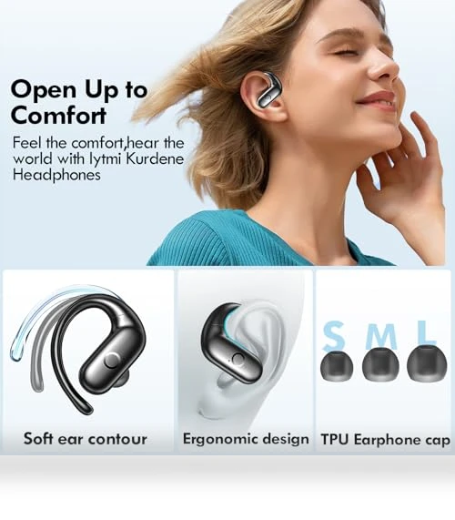Wireless Earbuds Bluetooth Headphones Sport — Headphones, kurdene