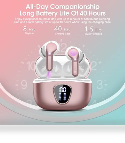 Wireless Earbuds with ENC Noise Cancelling Mic — Audio Gear, BESNOOW