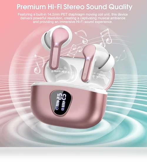Wireless Earbuds with ENC Noise Cancelling Mic — Audio Gear, BESNOOW