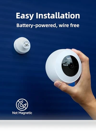 Wireless Outdoor Security Camera with Spotlight — Security Cameras, Noorio
