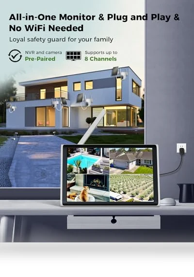 Wireless Solar Camera System Outdoor — Security Cameras, GAIEXCE