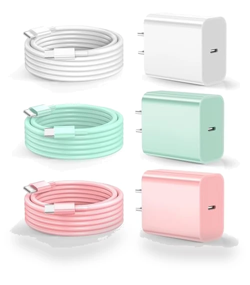 20W USB C Wall Charger with 3Pack 10FT USB C to C Cable — Cables, Dayaoncy