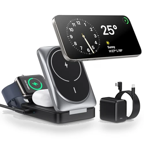 3-in-1 Wireless Charger Charging Station — Chargers & Adapters, Dongguan Yuanhaoxun Technology Co., Ltd.