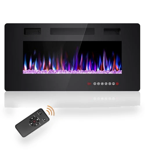 36 Inch Electric Fireplace Insert — Electric Heating Solutions, Joy Pebble