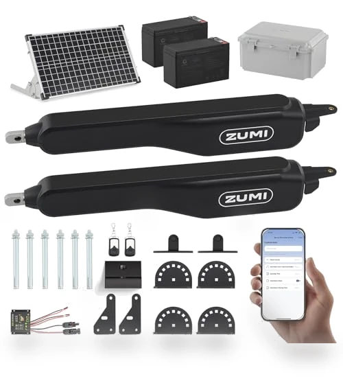 Automatic Solar Gate Opener for Dual Swing Gates — Openers, ZUMI