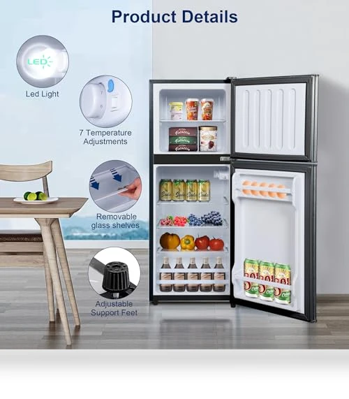 Compact Refrigerator with Freezer — Mini Fridges, rosmena