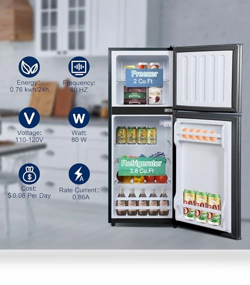 Compact Refrigerator with Freezer — Mini Fridges, rosmena