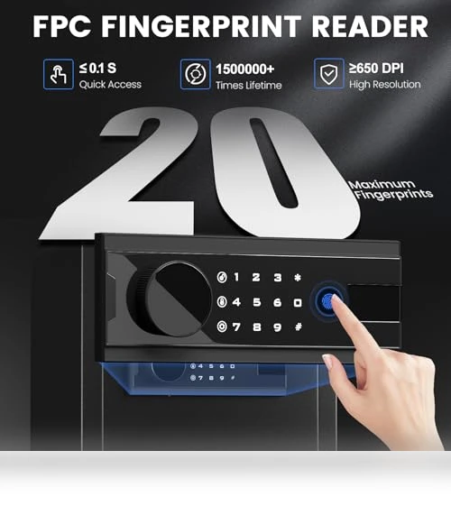 Cub Biometric Safe Box — Biometric Security, Kavey