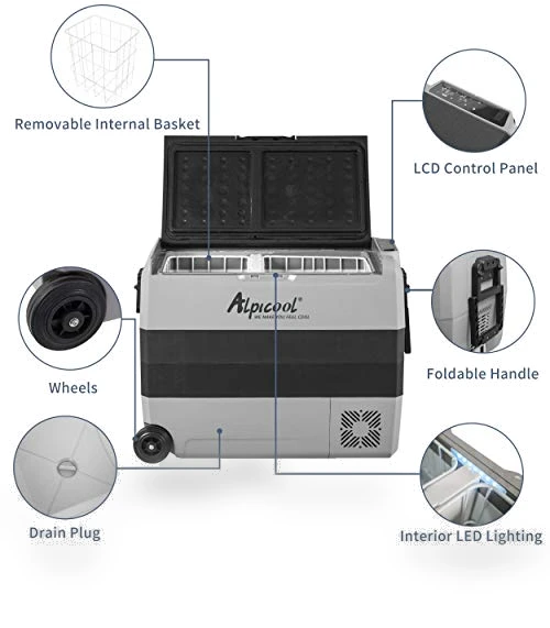 Dual Temperature Control 12 Volt Refrigerator — Coolers & Fridges, Alpicool