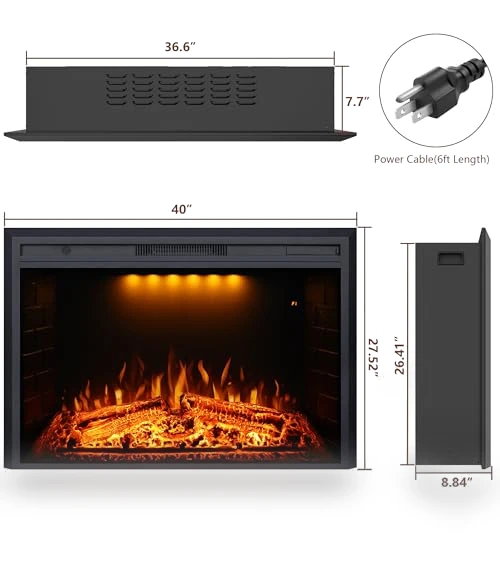Electric Fireplace Insert — Electric Heating Solutions, Valuxhome