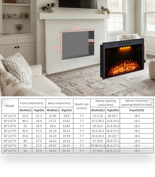 Electric Fireplace Insert — Electric Heating Solutions, Valuxhome