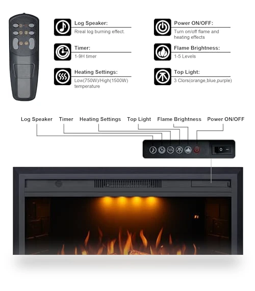 Electric Fireplace Insert — Electric Heating Solutions, Valuxhome