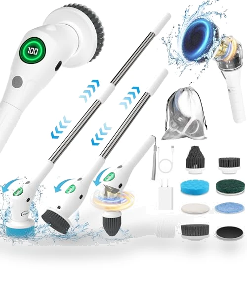 Electric Spin Scrubber — Brushes, Clenzo
