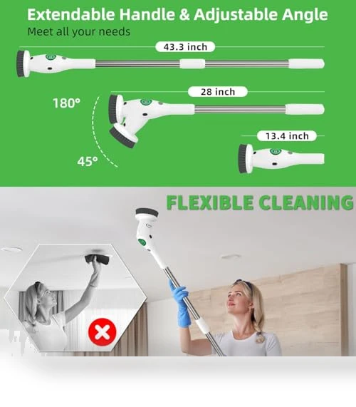 Electric Spin Scrubber — Brushes, Clenzo
