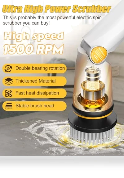 Electric Spin Scrubber — Brushes, qimedo