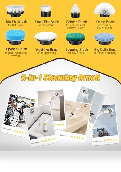 Electric Spin Scrubber — Brushes, qimedo