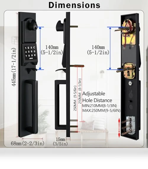 Electronic Smart Handleset with Keypad Lock — Deadbolts, NEWBANG