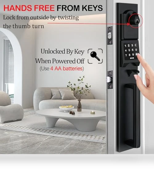 Electronic Smart Handleset with Keypad Lock — Deadbolts, NEWBANG