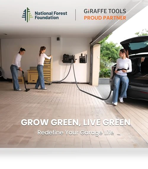 Grandstorm Retractable Vacuum Cleaner — Wet-Dry Vacuums, Giraffe Tools
