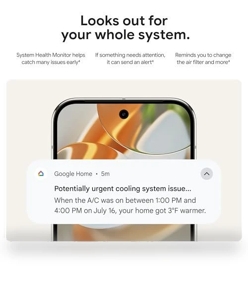 Learning Thermostat with Temperature Sensor — Smart Climate Control, Google