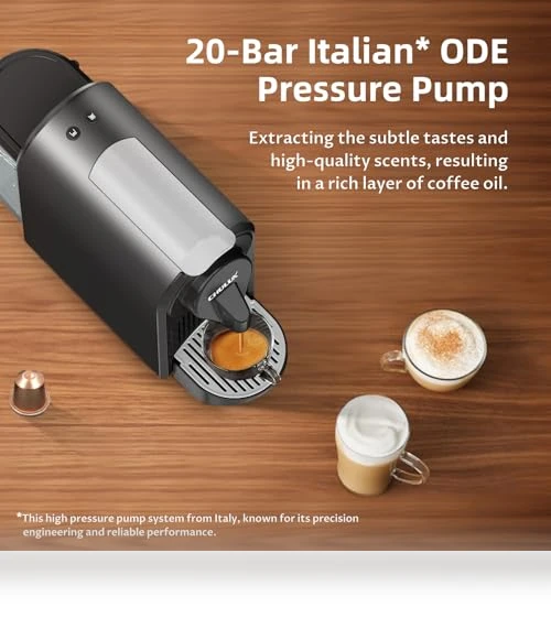 Mini Espresso Machine for Nespresso Original Capsules — Single-Cup Coffee Makers, CHULUX