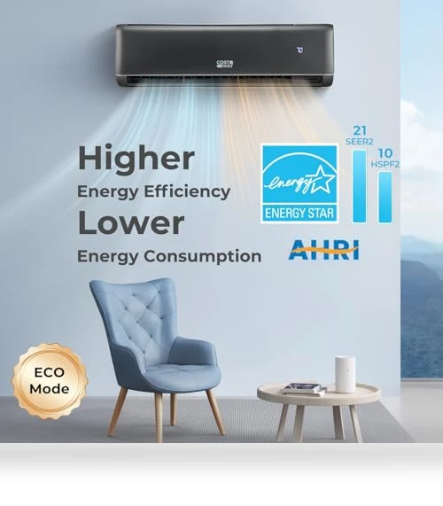 Mini Split Air Conditioner & Heater — Split-System, COSTWAY