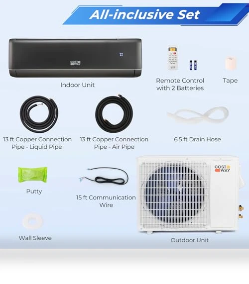 Mini Split Air Conditioner & Heater — Split-System, COSTWAY