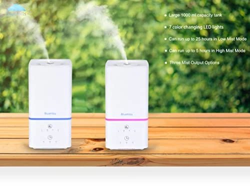 Premium Essential Oil Diffuser Humidifier Combo — Air Moisturizers, BlueHills