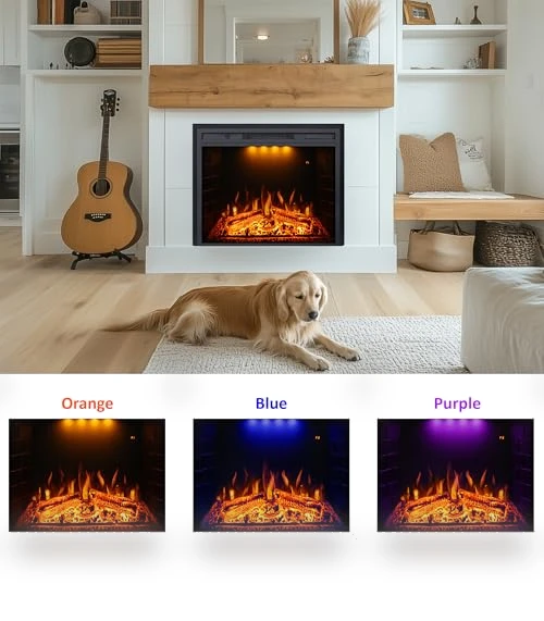 Recessed Electric Fireplace Insert — Electric Heating Solutions, Valuxhome
