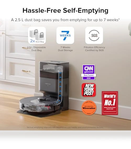 Robot Vacuum with Self-Empty Dock — Smart Cleaning Robots, Roborock