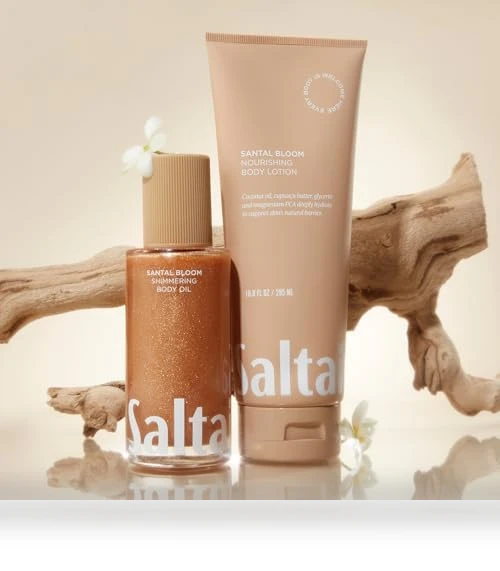 Shimmering Body Oil - Santal Bloom Scented Dry Oil Moisturizer — Sun Care Essentials, Saltair